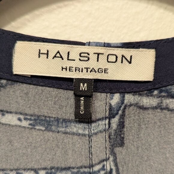 HALSTON HERITAGE Printed Double-Slit Dress - Medium - Picture 8 of 10